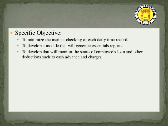 Payroll system thesis introduction